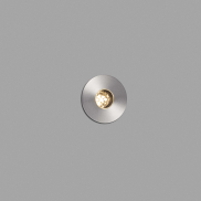 Faro Grund - spot rond pour l'extérieur - Ø 37 mm, Ø 32 mm à encastrer - 2W LED inclus - IP67 - acier inoxydable satiné - couleur de lumière blanc chaud (2700K)
