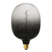 Daylight Italia Coriandoli Egg XL lampe LED - Ø 18 x 27 cm - E27 - 4W dimmable - noir/transparent