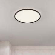 Nova Luce Aoton - plafonnier - Ø 60 x 5 cm - 55W dimmable LED inclus - noir sablé