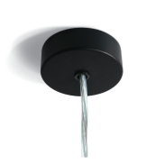 ONE Light - rosace ronde - Ø 8 x 2,5 cm - noir