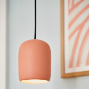 Nordlux Notti - lampe suspendue - Ø 10 x 120 cm - terre cuite
