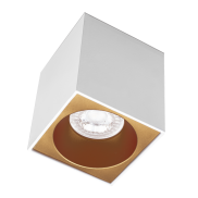 Century Italia Essenza Cube - spot de construction 1L - 8 x 8 x 9,8 cm - or et blanc