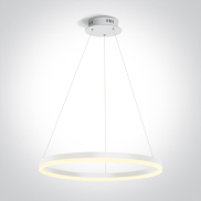 ONE Light LED Suspension Rings - lampe suspendue - Ø 60 x 150 cm - 40W LED inclus - blanc