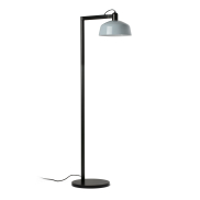 Faro Tatawin - lampadaire - 30 x 47,7 x 148 cm - noir satiné et bleu grisâtre brillant