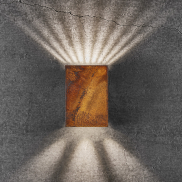 Nordlux Fold 10 - lampe murale extérieure - 10,6 x 14,9 x 4,5 cm - 2 x 3,75W LED inclus - IP54 - corten