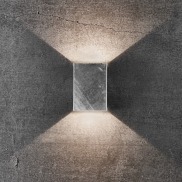 Nordlux Fold - applique murale extérieure - 10,6 x 4,5 x 14,9 cm - 2 x 3,5W LED inc. - IP54 - acier galvanisé