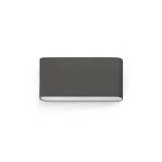 Faro Aday - applique murale - 17,5 x 2,2 x 9 cm - 6W LED inclus - IP54 - gris foncé