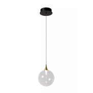 Lucide Gisela - lampe suspendue - Ø 16 x 150 cm - 5W LED inclus - transparent