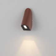 Nova Luce Soren - applique murale extérieure - 4 x 9,7 x 5,8 cm - 3W LED inclus - IP65 - corten