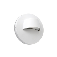 Faro Brow - applique murale - Ø 12 x 7 cm - 3W LED inclus - IP44 - blanc mat
