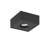 Artdelight Brooklyn1 - spot en saillie - 13,5 x 13,5 x 6 cm - 8W dim to warm LED inclus - noir
