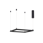 Nova Luce Eterna - lampe suspendue - 50 x 50 x 120 cm - 30W dimmable LED inclus - sand black