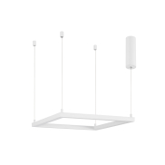 Nova Luce Eterna - lampe suspendue - 50 x 50 x 120 cm - 30W LED dimmable inclus - blanc sable