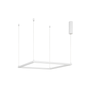 Nova Luce Eterna - lampe suspendue - 75 x 75 x 120 cm - 40W LED dimmable inclus - blanc sable