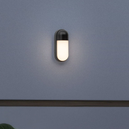 Nova Luce Arrow - applique murale extérieure - 10 x 24 x 9 cm - 9W LED inclus - IP65 - anthracite foncé