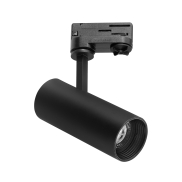 Nova Luce Track - Système de rail triphasé - Ø 6,1 x 21 cm - 12W LED inclus - noir - couleur de lumière blanc chaud