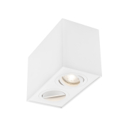 Nova Luce Rende - spot en saillie 2L - 16 x 8 x 9 cm - blanc sable