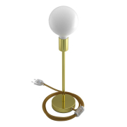 Creative Cables Alzaluce - lampe à poser - Ø 12 x 39 cm - métal - or