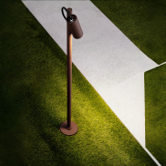 Nova Luce Darma - lampe de jardin - Ø 11 x 85 cm - 7W LED inclus - IP65 - corten