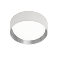 Searchlight Gianna - plafonnier - Ø 37 x 10,5 cm - 15W LED inclus - argenté
