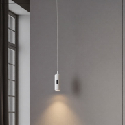 Nova Luce Holm - lampe suspendue - Ø 13 x 300 cm - 12W dimmable LED inclus - blanc