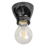 ETH Vintage Straight - plafonnier - 6,3 x 7,5 cm - noir