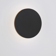 Nova Luce Tower - applique murale extérieure - Ø 16,5 x 5,8 cm - 8W LED inclus - IP65 - noir sablé