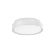 Nova Luce Oliver - plafonnier d'extérieur - Ø 27 x 7 cm - 20W LED inclus - IP65 - blanc sable