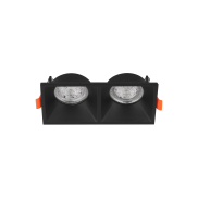 Nova Luce Staff - spot encastrable - 150 x 75 mm, 142 x 70 mm encastrable - noir sable