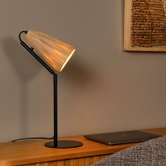 Lucide Bensen - lampe à poser - 16 x 20,3 x 51,5 cm - naturel