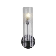 Searchlight Scope - applique murale - 10 x 29 cm - IP44 - chromé et transparent