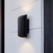 Nova Luce Nocta - applique murale extérieure - 9,6 x 24 x 10 cm - 9W LED inclus - IP54 - anthracite foncé
