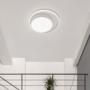 Nova Luce Odrey - plafonnier - Ø 40 x 5 cm - 22W LED inclus - blanc sable