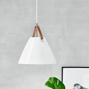 Design for the People Strap 27 - lampe suspendue - Ø 27 x 334,55 cm - verre blanc