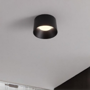 Nova Luce Atil - plafonnier - Ø 35 x 22 cm - 24W LED inclus - noir sablé