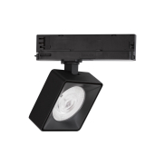 Nova Luce Roler - Projecteur sur rail triphasé - 9,5 x 9,5 x 15,5 cm - 20W LED inclus - noir sable