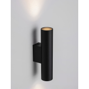 Nova Luce Mor - applique murale - 4 x 6,5 x 18 cm - noir