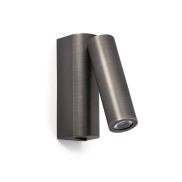 Faro Rob - applique murale avec interrupteur - 3,5 x 15,5 x 11 cm - 3W LED inclus - bronze