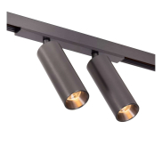 Lucide Linial Moxx - système de rails magnétiques - spot sur rail - 17 x 4,5 x 10 cm - LED 2 x 10W incl. - Fonction de gradation et couleur de lumière réglable via l'application - noir chrome mat