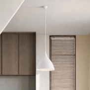 Nova Luce Syntopia - lampe suspendue - Ø 46 x 178 cm - blanc sablé