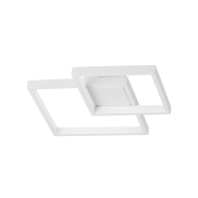 Nova Luce Porto - plafonnier - 32 x 32 x 6 cm - 19W LED inclus - blanc sable