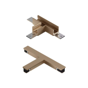 Lucide Linial - système de rails magnétiques - pièce de jonction en T & connecteur électrique - 16 x 9 x 1,7 cm - champagne