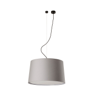 Faro Windsor D - lampe suspendue - Ø 64 x 37,5 cm - noir mat et gris