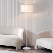 Nova Luce Sibnia - lampadaire - Ø 45 x 164,8 cm - blanc sablé