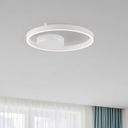 Nova Luce Hedra - plafonnier - Ø 40 x 5 cm - 40W dimmable LED inclus - blanc sablé