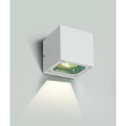 ONE Light Cube Wall Lights - appliques murales d'extérieur - 10 x 10 x 10 cm - 6W LED inclus - IP65 - blanc