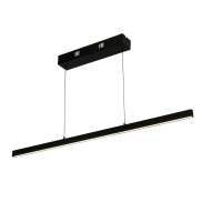 Searchlight Layla - lampe suspendue - 101 x 8 x 190 cm - 29W dim-to-warm LED inclus - motion-controlled - noir