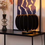 Lucide Spencer - lampe à poser - Ø 30 x 19,5 cm - noir