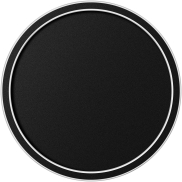 ETH Loïs - plafonnier - Ø 40 x 5 cm - variateur 3 niveaux - LED 20W inclus - IP44 - noir