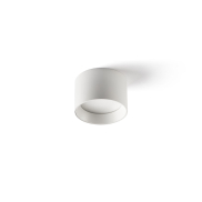 Faro Mizu - plafonnier - Ø 9 x 6 cm - 8W LED inclus - blanc mat